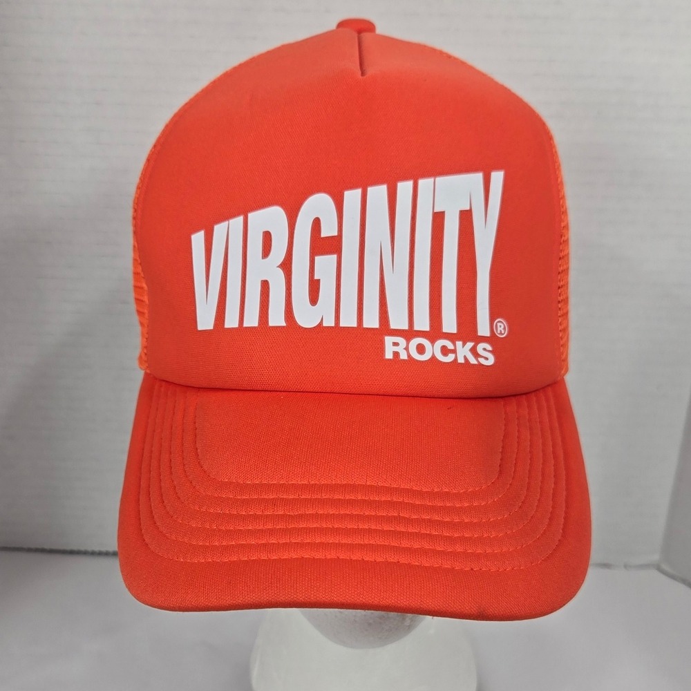Danny Duncan Virginity Rocks Orange Trucker Hat Cap Adjustable Snapback